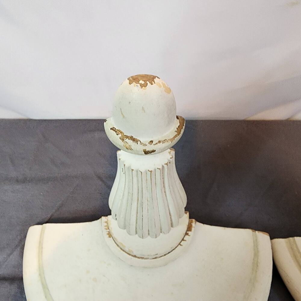 Vintage Wall Sconces-Wood- Set of 2 - Picture 7 of 8